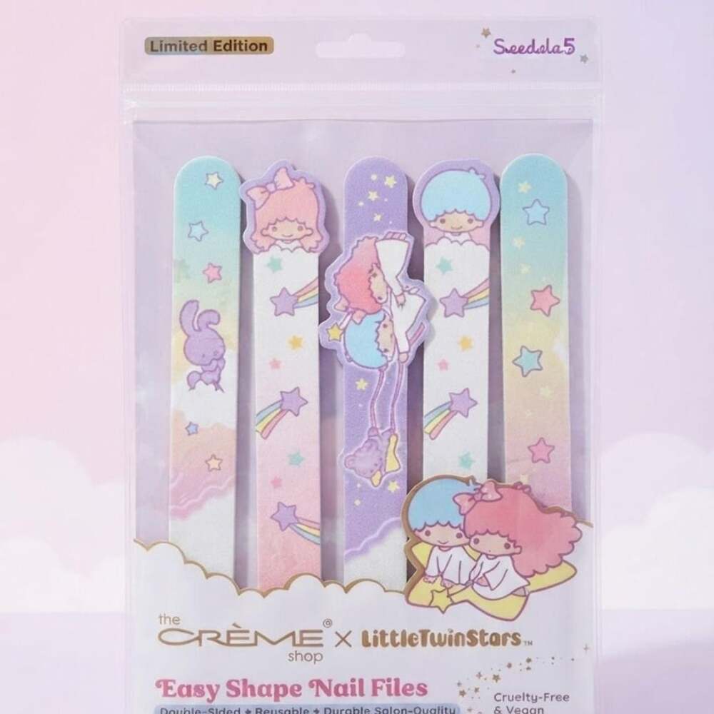 The Crème Shop x LittleTwinStars Easy Shape Nail Files 5-Piece Set